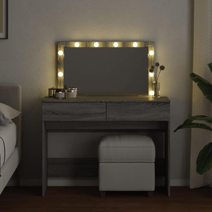 Image du produit VidaXL Coiffeuse avec éclairage LED (100 x 40 x 120 cm)