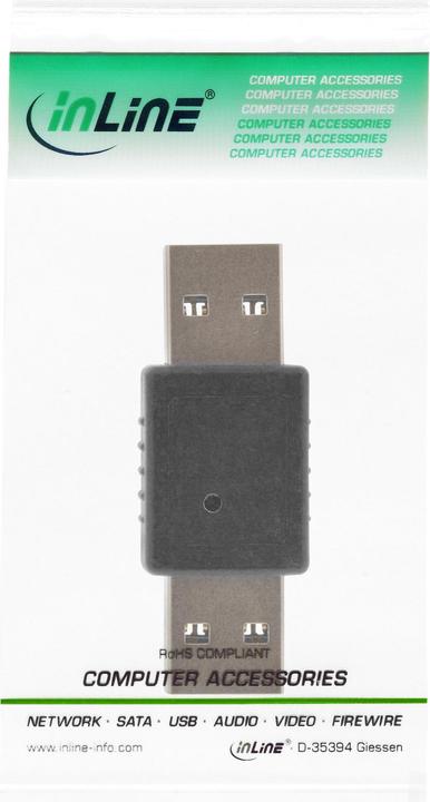 Produktbild InLine USB 3.0 Adapter, Stecker A auf Stecker A (USB 3.0)