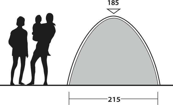 Actual product image Outwell Free Standing Inner L (2.70 kg, 3 persons)