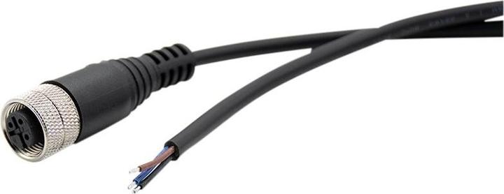 Immagine prodotto RND Electronics Connettore per cavo, 2 m, M12, connettore femmina, diritto, polo - 3, saldato, supporto per cavo