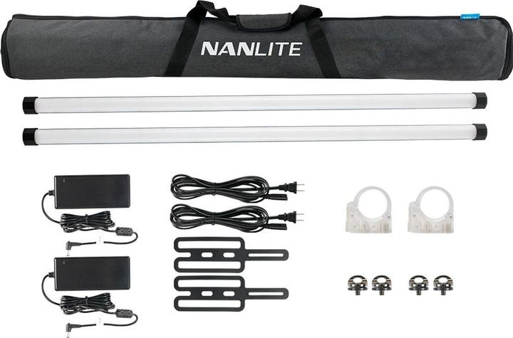 Nanlite 2 Kit PavoTube II 30X (Lampe à tige, éclairage de studio, Lumière vidéo)