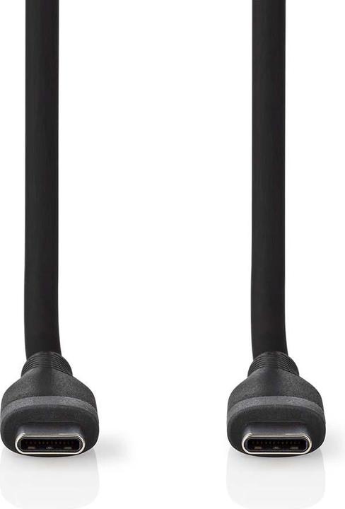 Actual product image Nedis USB cable | USB 2.0 | USB-C™ plug | USB-C™ plug | 60 W | 480 Mbps | Nickel-plated | 1.50 m (1.50 m, USB 2.0, 60 W)