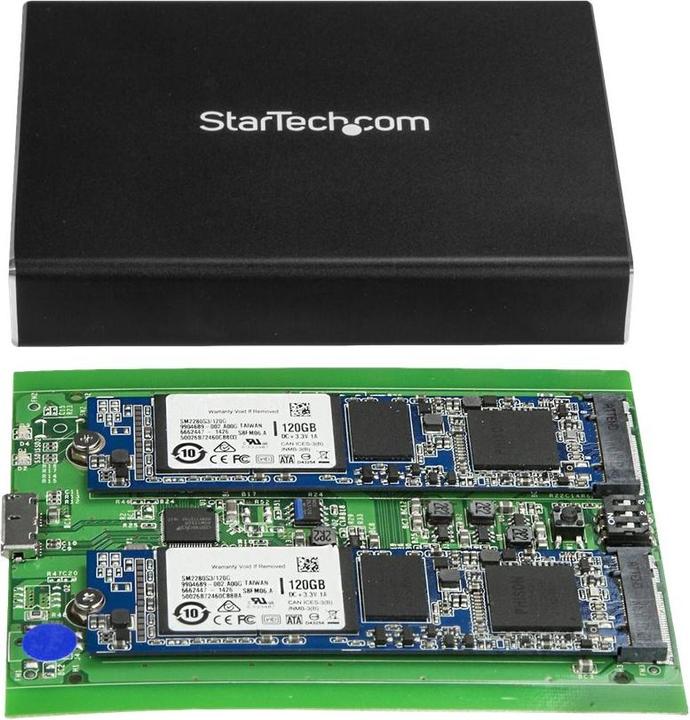 Image du produit StarTech Boîtier De Lecteur HDD Double Slot (M.2 2230, M.2 2242, M.2 2260, M.2)