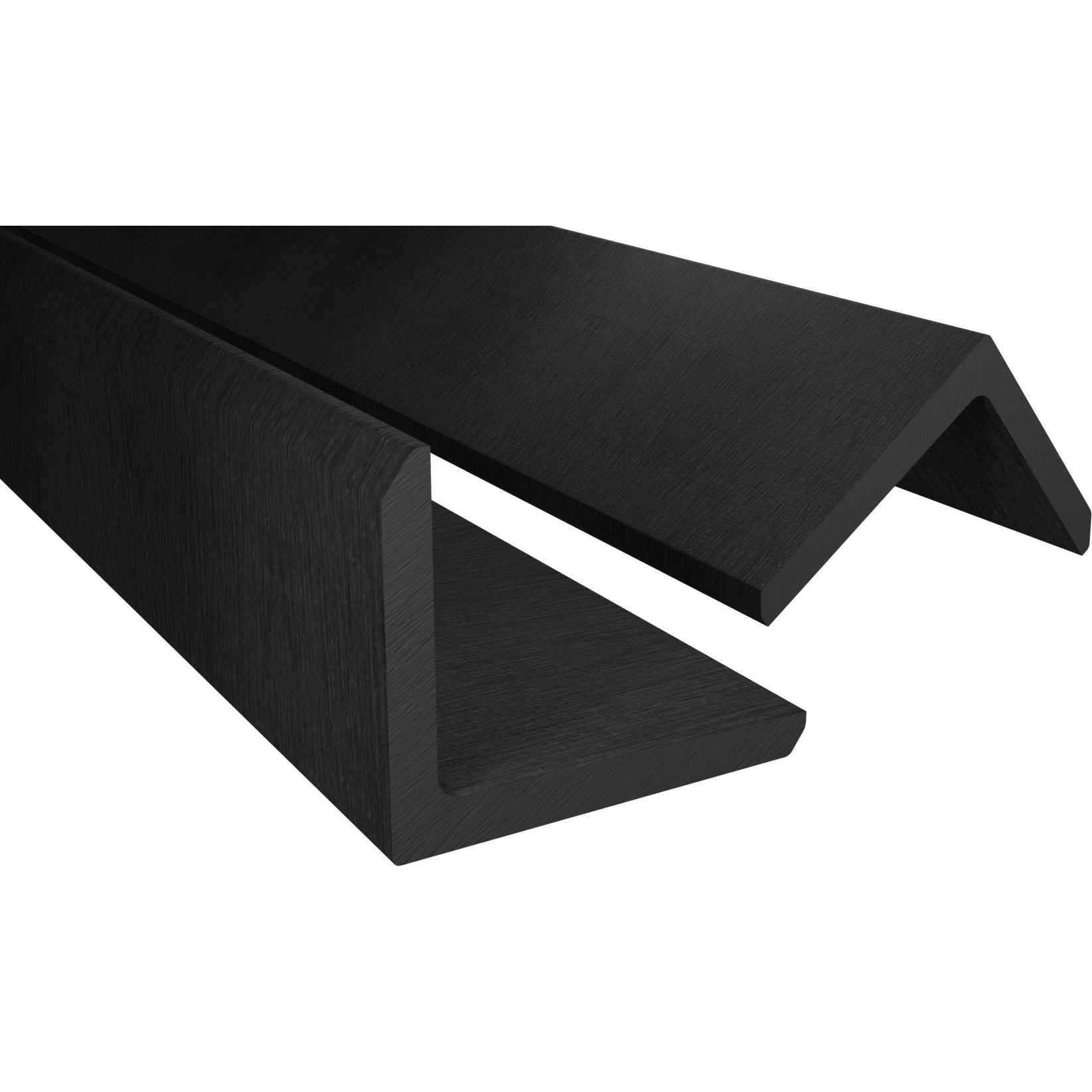 Endorphin, Gartenbodenbelag,  WPC Abschlussleisten 10er Set Anthrazit 110cm Winkelprofil 5,5 x 4,5cm - Gesamtlänge 11m (...