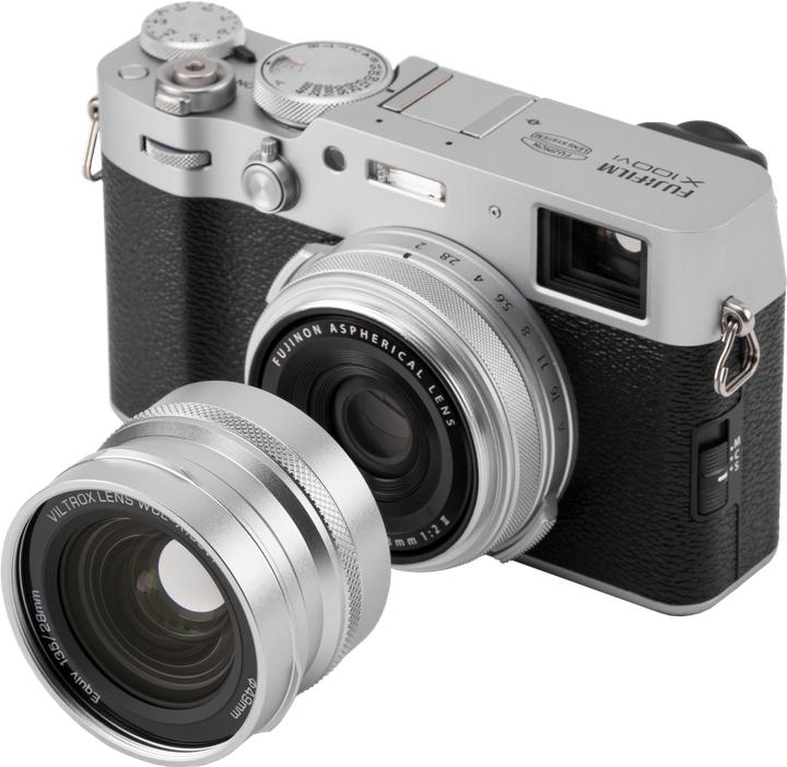 Actual product image Viltrox WCL X100VI Wide angle Conversion Lens for Fuji X100VI Silver (Wide-angle converter)