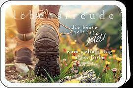 Produktbild Edition Gollong Doppelkarte / Zum Geburtstag (Wandern) / quer