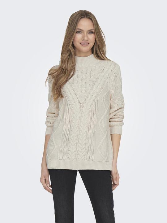 Immagine prodotto Only Maglione a collo alto in maglia a cavi (S)