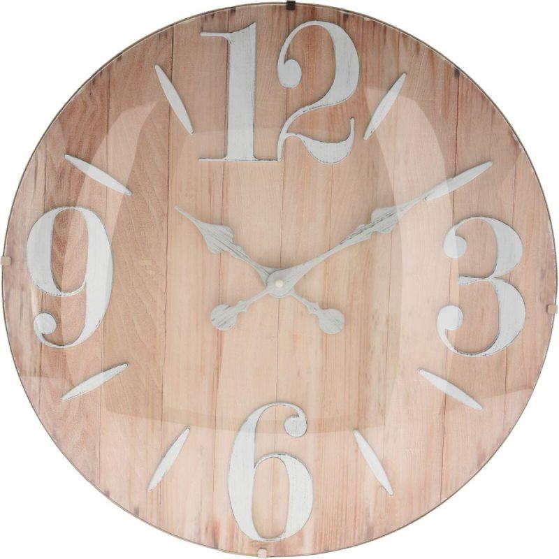 Excellent Houseware, Orologio da parete, Mdf Wall Clock 50cm (50 cm)