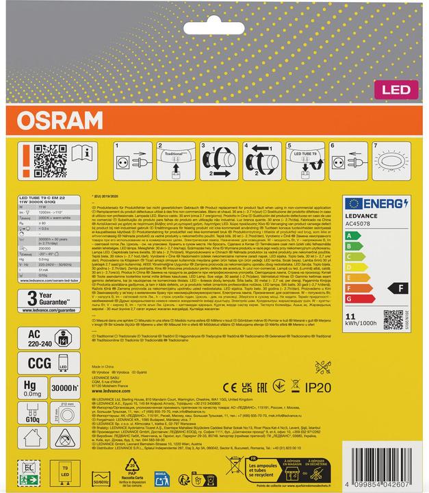 Produktbild Osram Led Tube T9 Em (G10q, 1200 lm, 1x)