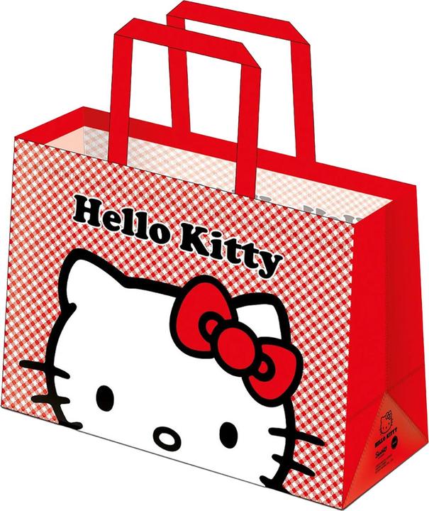Actual product image Hello Kitty Checked Reusable Shopper