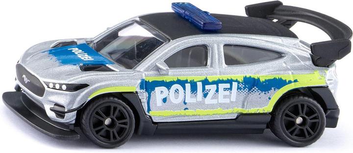 barre bleue de lumière bleue, inscription bleue POLIZEI, JANTES NOIRES, Peinture argentée