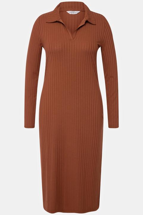 Produktbild Studio Untold Jersey-Midikleid, Slim Shape, Langarm (54)