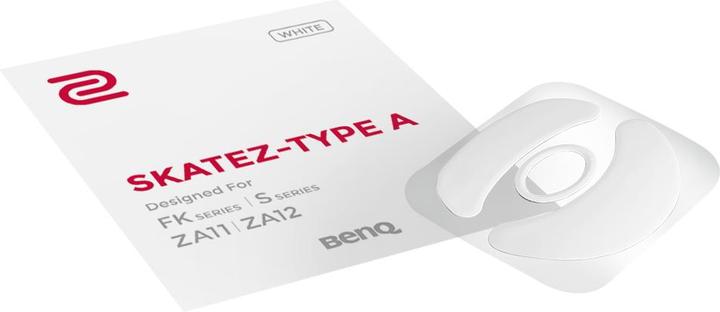 Actual product image BenQ Zowie Skatez type A white mouse feet for the FK series and ZA11 ZA12 mouse, white Teflon, 0.45 mm