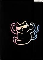Produktbild Starpak A4 Kitty schwarzer Ordner mit Gummiband (A4)