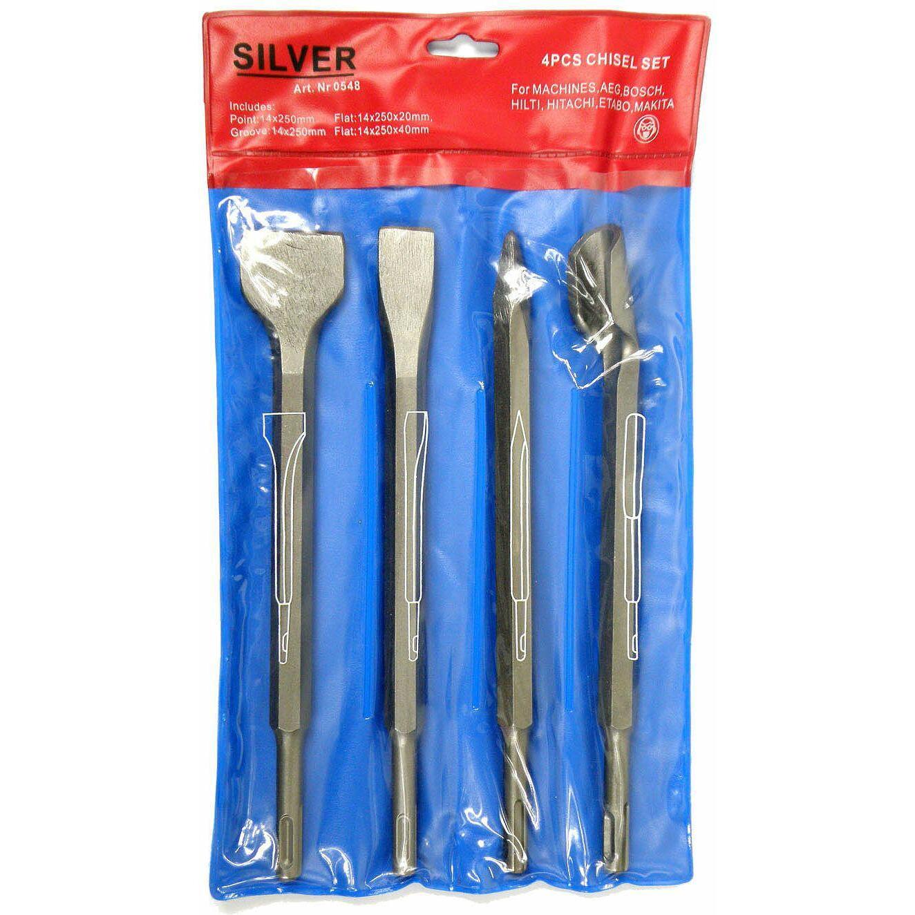 Thumbnail - Silver, Meissel, DŁUTO SDS KOMPLET 4szt. / (40 mm)