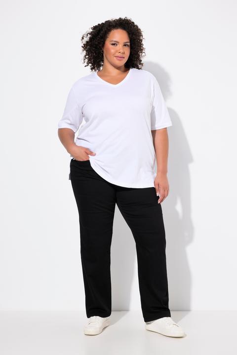 Actual product image Ulla Popken Basic Mony Tapered Leg Stretch Pants (32)