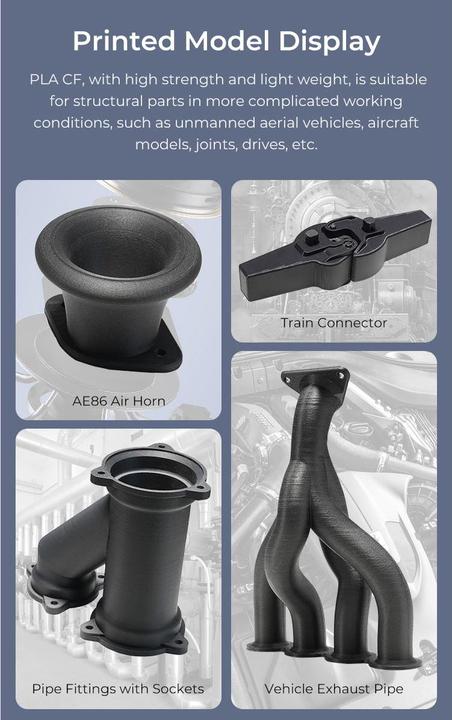 Actual product image Creality Filament (Carbon, PLA, 1.75 mm, 1000 g, Black)