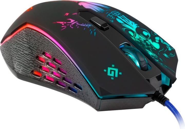 Immagine prodotto Defender Mouse ottico da gioco, cablato GM-933 SIN'SISTER 7200dpi 6P retroilluminato (Cablato)