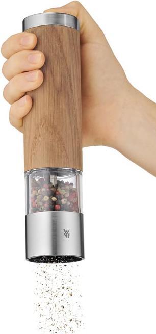 Productafbeelding WMF Elektrische Molen 21,5cm Zout- en Pepermolen Keramische Molen Eikenhout (Diverse kruiden, Peper, Zout)