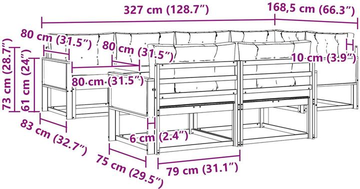 Produktbild vidaXL Gartenmöbel