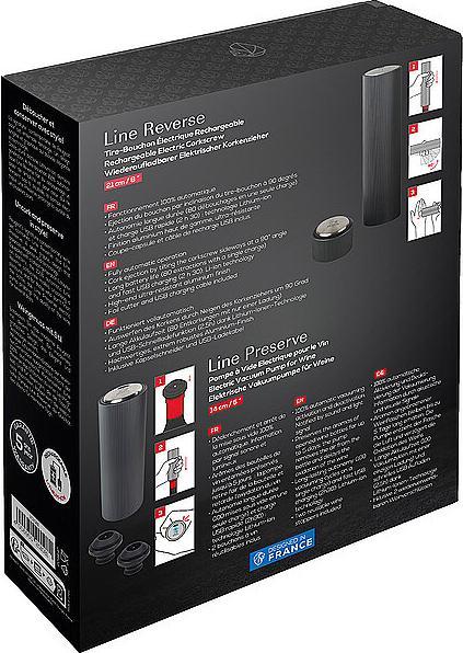 Image du produit Peugeot Coffret cadeau Master of wine Set 3 pièces noir (Bouchon de vin)