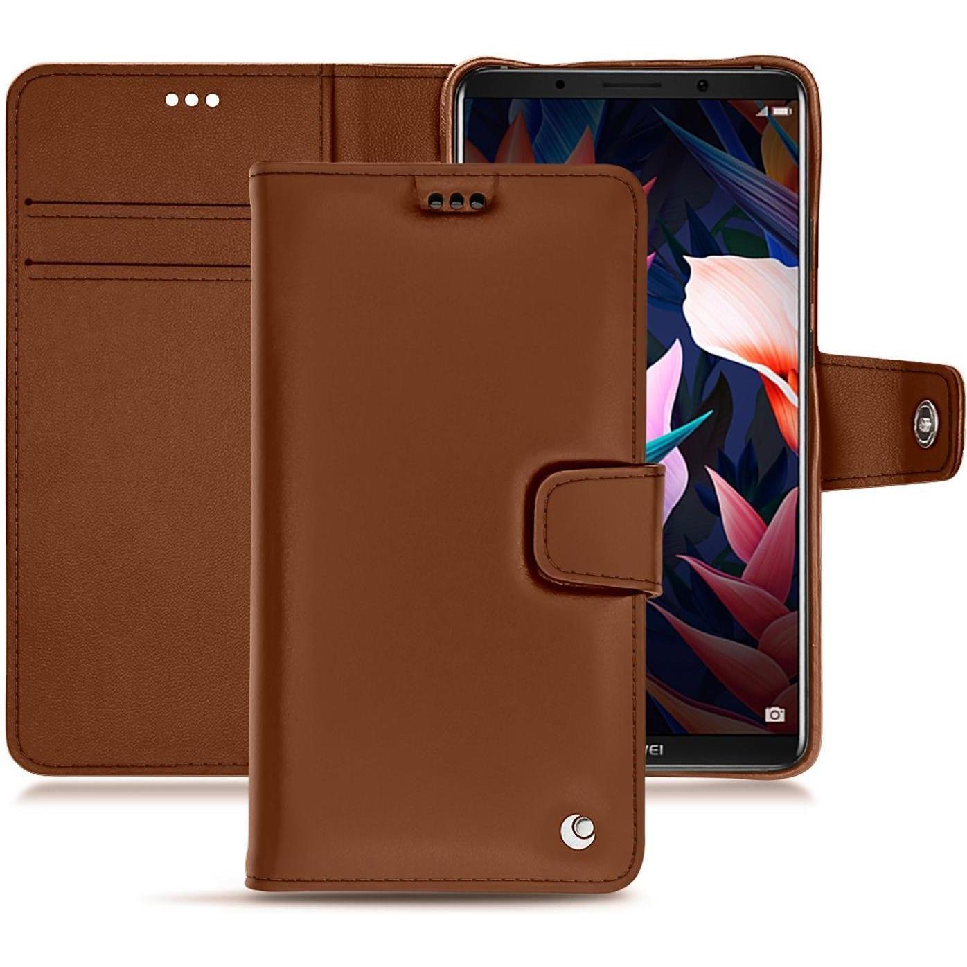 Thumbnail - Noreve Lederschutzhülle Wallet (Huawei Mate 10 Pro), Smartphone Hülle, Braun
