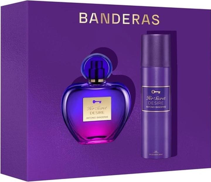 Produktbild Antonio Banderas Banderas Parfums Her Secret Desire Geschenkset für Frauen Floraler und fruchtiger Duft Vanille und (Parfum Set)