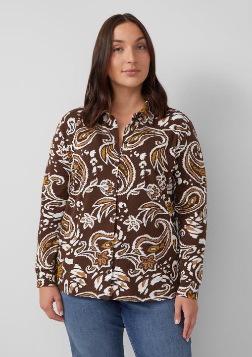 Immagine prodotto s.Oliver T-Shirt Elastische Hemdbluse aus Jersey (54)