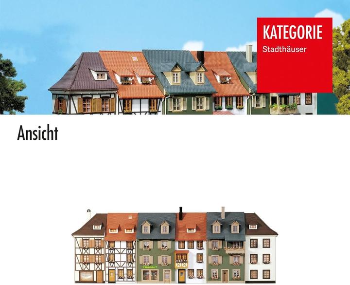 Produktbild Faller 6 Reliefhaeuser