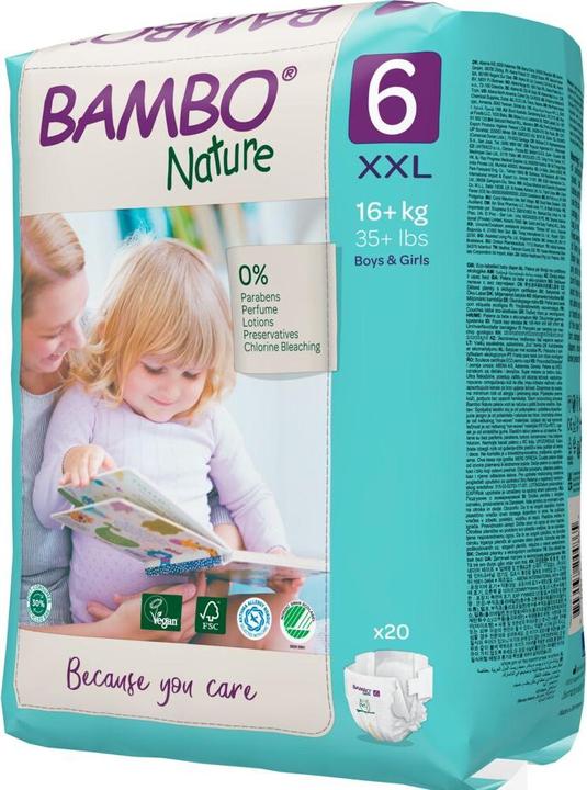 Actual product image Bambo Bio diapers (Size 6, Pack, 20 Piece)
