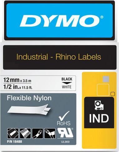 Produktbild Dymo Rhino Nylonband 18758 (1.20 cm, Weiss)