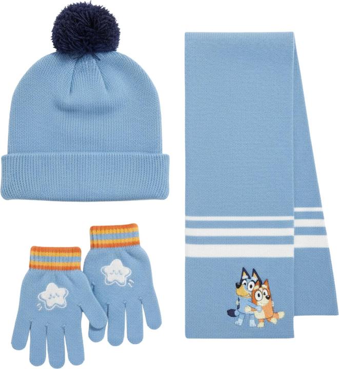 Cerdá Bluey winter set snood hat gloves