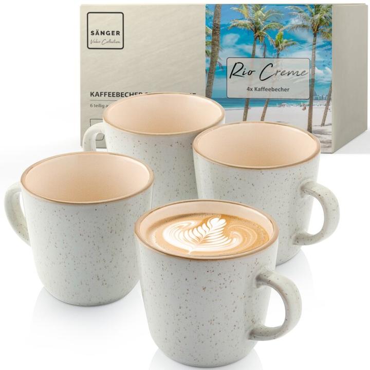 Immagine prodotto Sänger Set di tazze da caffè Rio cream (430 ml, 4 x)