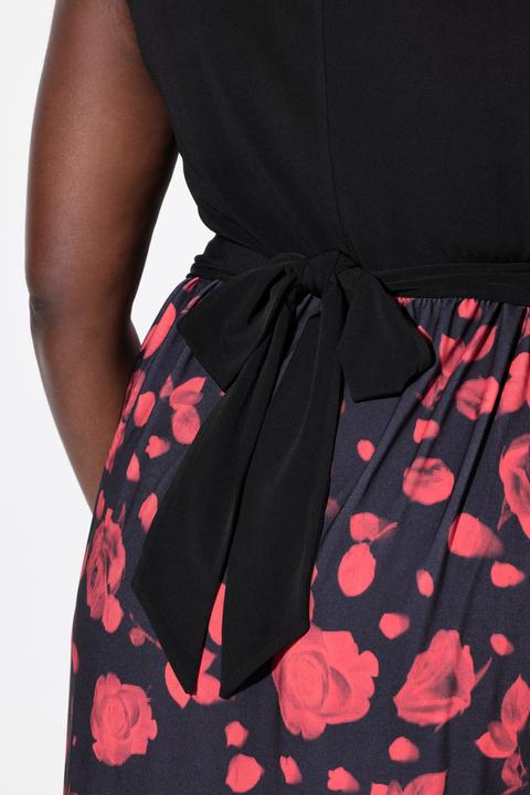 Produktbild Ulla Popken Maxikleid, A-Linie, V-Ausschnitt, ärmellos, Taschen (42, 44)