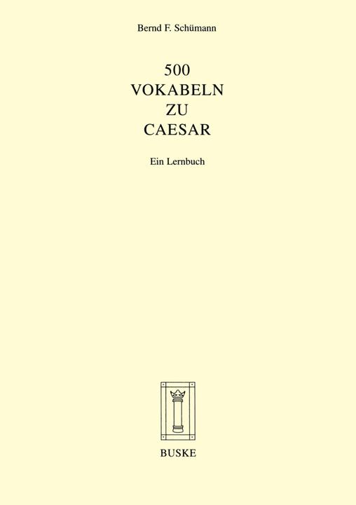 Produktbild 500 Vokabeln zu Caesar (Deutsch, Latein, 1993)