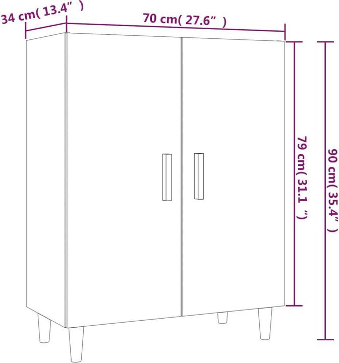 Image du produit vidaXL Sideboard (70 x 34 x 90 cm)