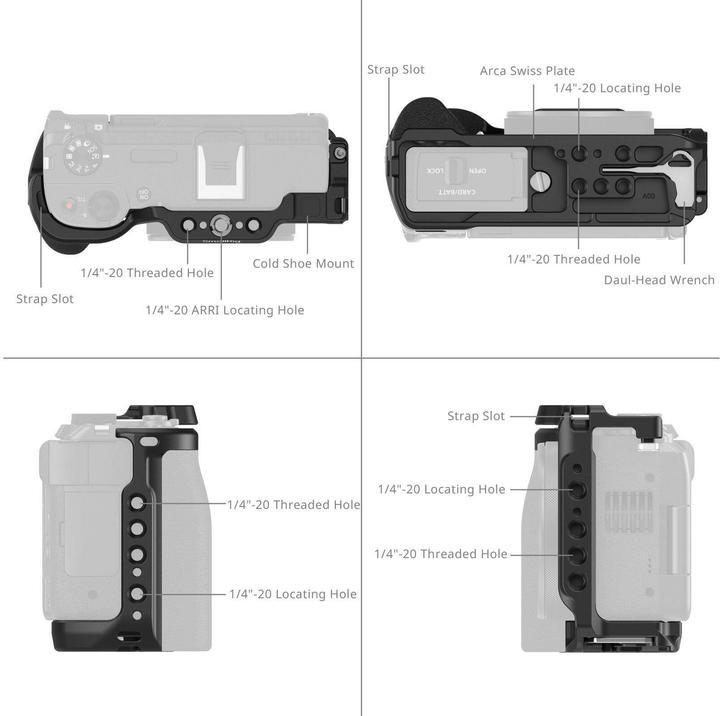 Produktbild SmallRig 5807 Cage for Canon PowerShot V1 (Black) (Cage)