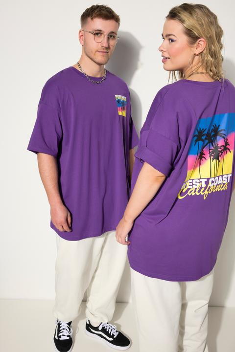 Image du produit Studio Untold T-shirt à col rond avec imprimé California au dos, modèle unisexe (M)