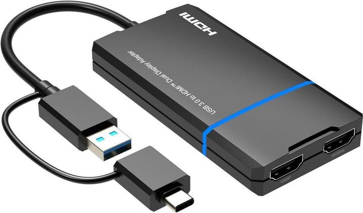 Produktbild MicroConnect USB-C or USB A 2in1 to HDMI (HDMI, 8.50 cm)