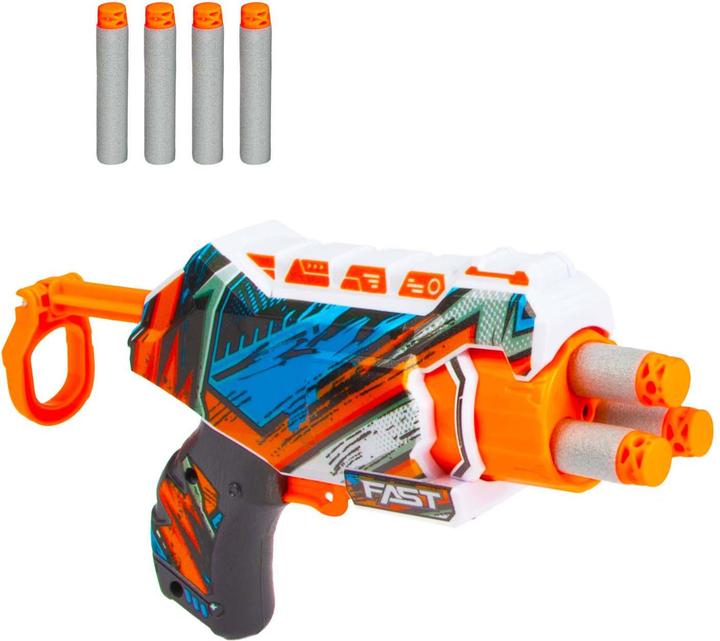 Produktbild Toi-Toys Foam Strikex Shooting Gun Nano Blaster mit 4 Schaumstoffpfeilen