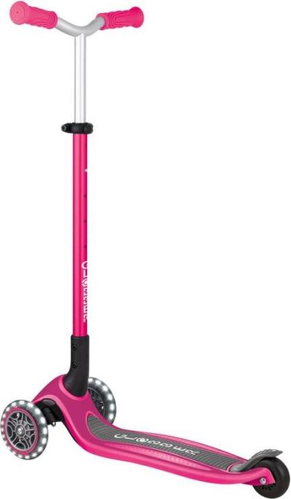 Actual product image Globber MASTER LIGHTS 3-Wheel Scooter - Fuchsia (663-110)