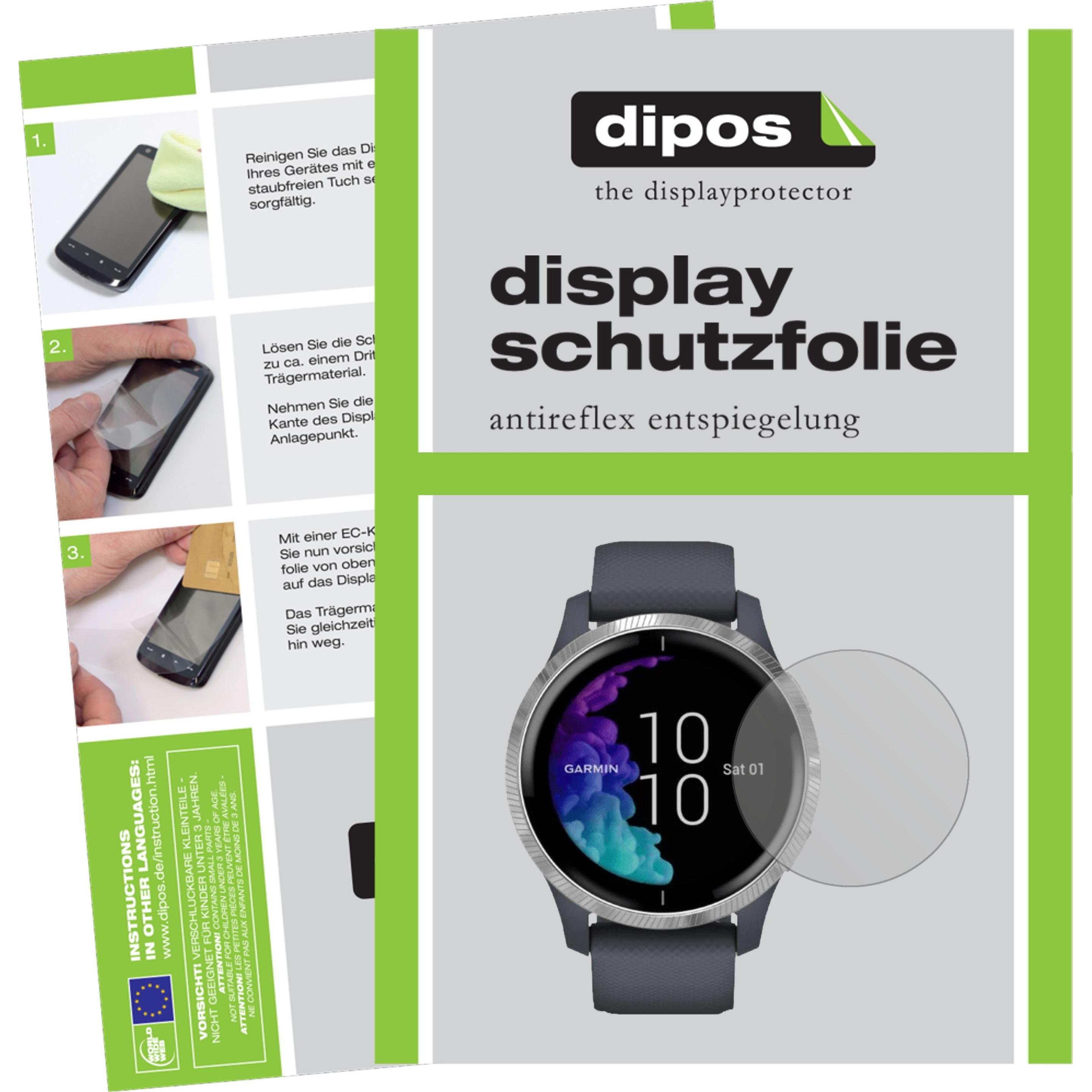 Dipos Displayschutzfolie Antireflex, Smartwatch Schutzfolie, Transparent