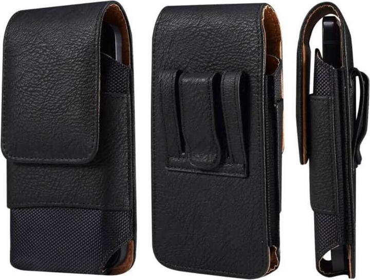 Actual product image Cover-Discount Nylon - Leather Belt Bag with Card Pocket black / L