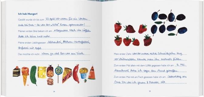 Produktbild Die kleine Raupe Nimmersatt - Mein Babyalbum - Blau (20 x 20 cm)