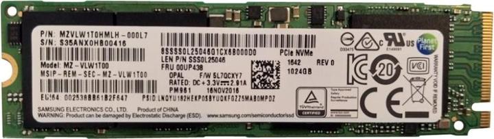 Lenovo SSD ASM 1024G M.2 2280 PCIe3x4 (1000 GB, M.2 2280)