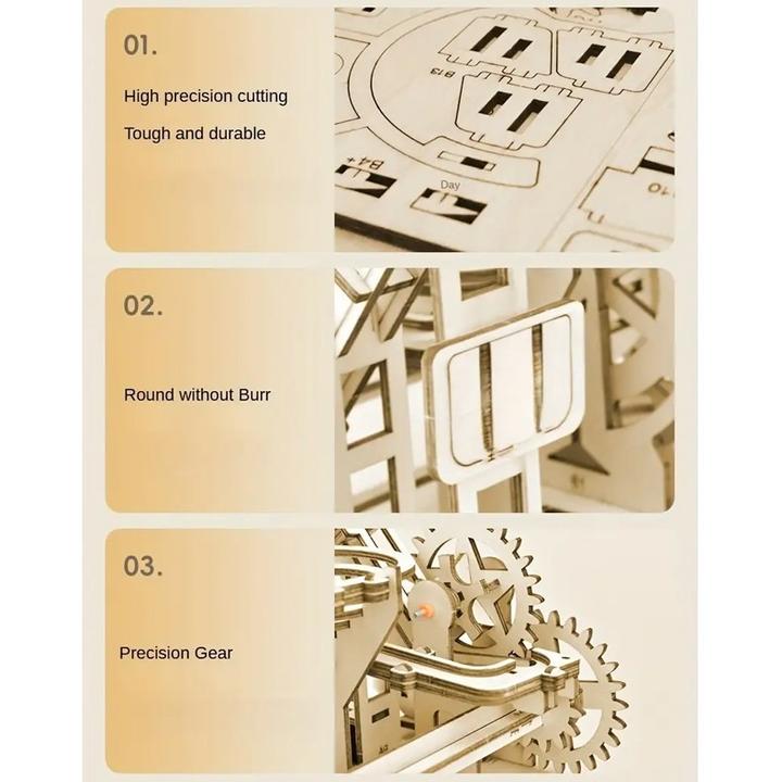 Produktbild The Toy Company 3D Holz Kugelbahn, Murmelbahn Puzzle aus Holz, batteriebetrieben