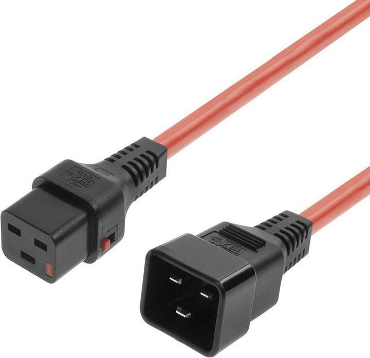 Produktbild MicroConnect Powercord C19 IEC Lock - C20 (2 m, CEE 7/4)