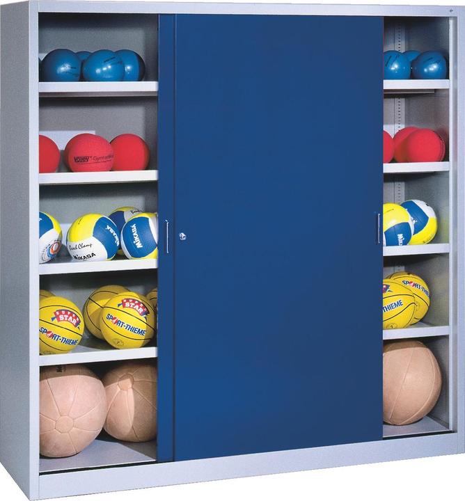 Enzianblau (RAL 5010), Lichtgrau (RAL 7035)