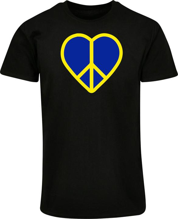 Produktbild Merchcode Peace - Heart Peace Basic T-Shirt - 161531 (M)