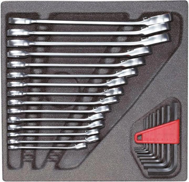 Produktbild Gedore Red red R22250001 Schraubenschlüsselsatz 4/6 CT-Modul 24-teilig (19 mm, 10 mm, 7 mm, 8 mm, 29 mm)